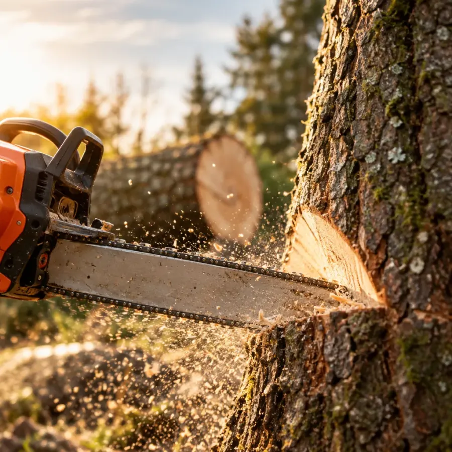 Abattage d'arbres en sécurité dans le Pays de Caux - Fox Élagage
