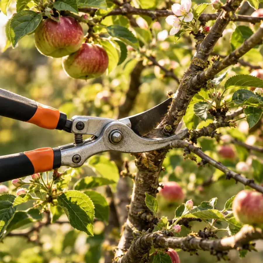 Taille d'arbres fruitiers